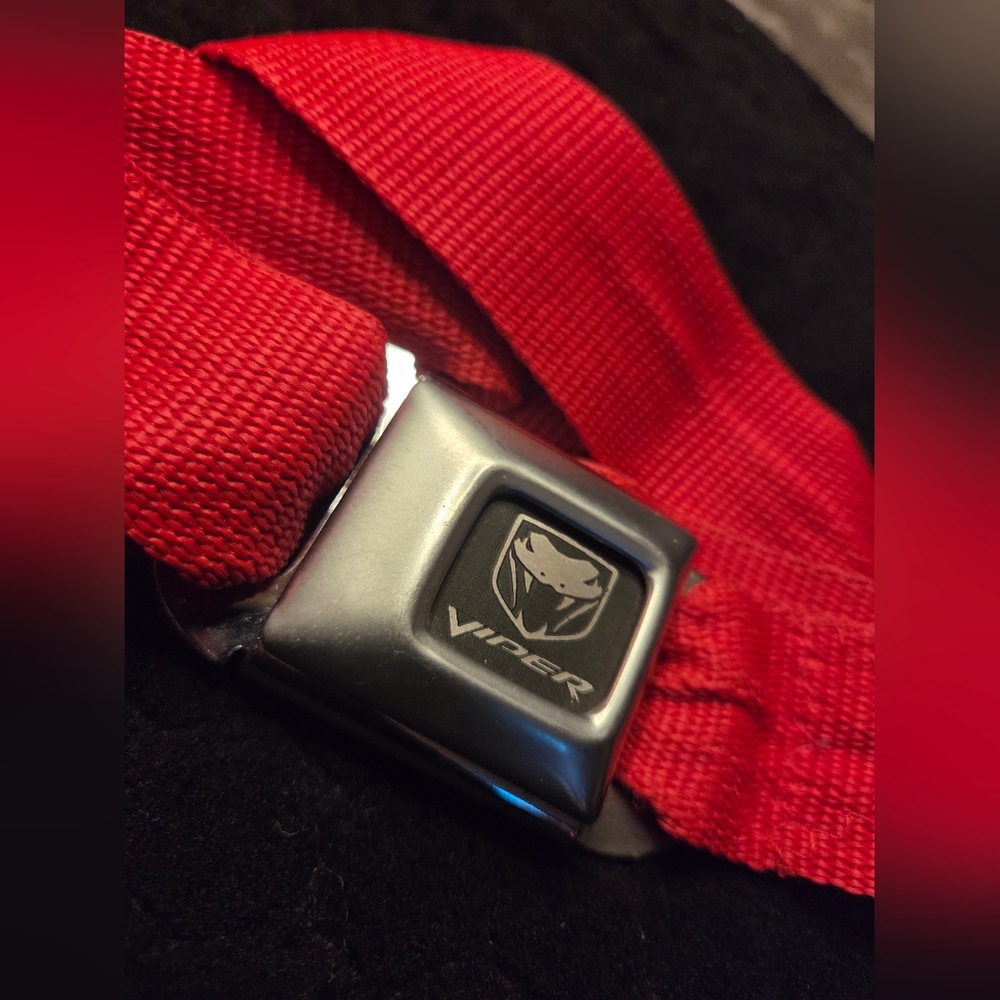 Vintage Buckle-Down Red Viper Belt